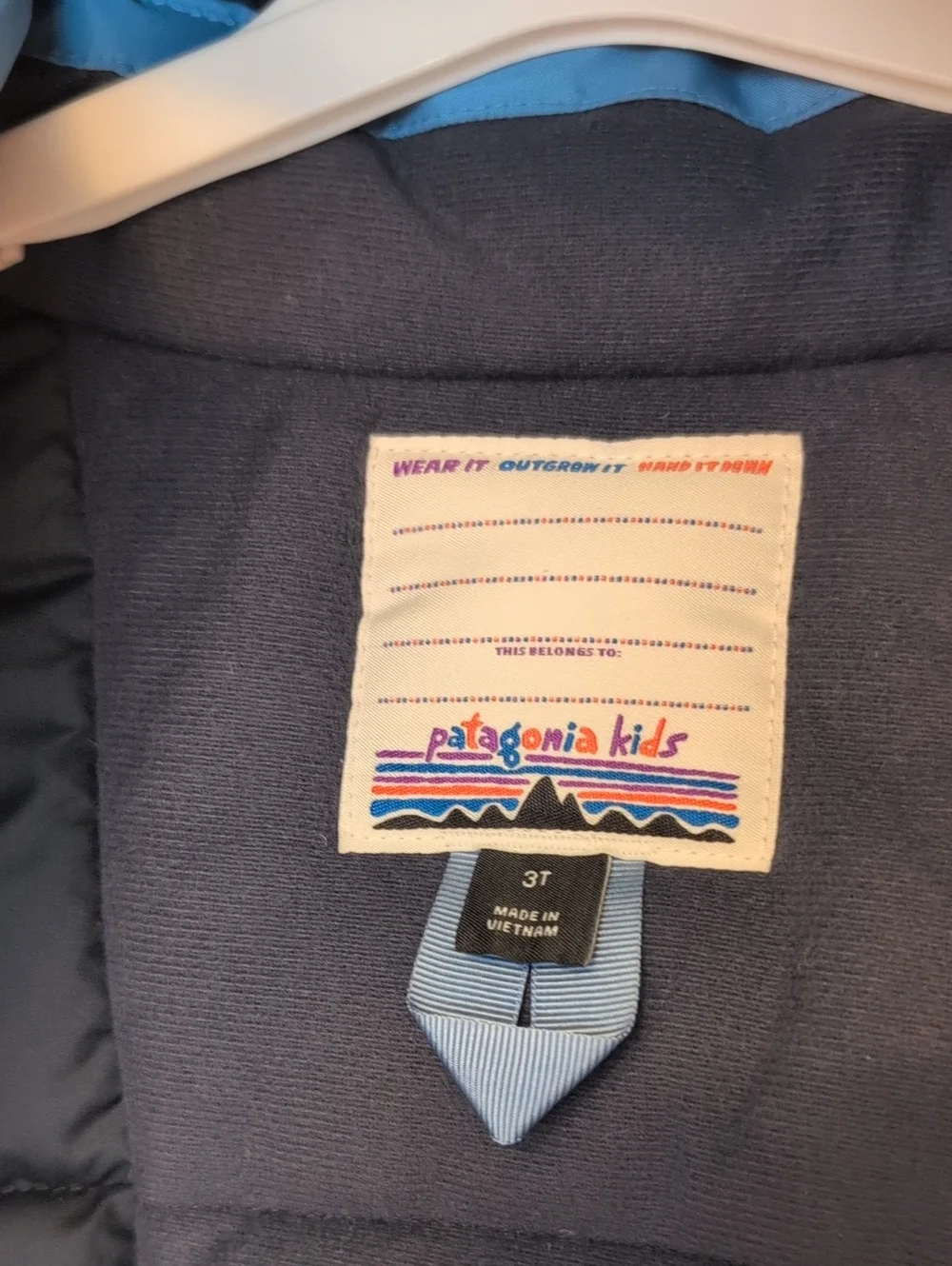 NwoT Patagonia Baby Snow Pile Jacket - Uplift Blue 3T